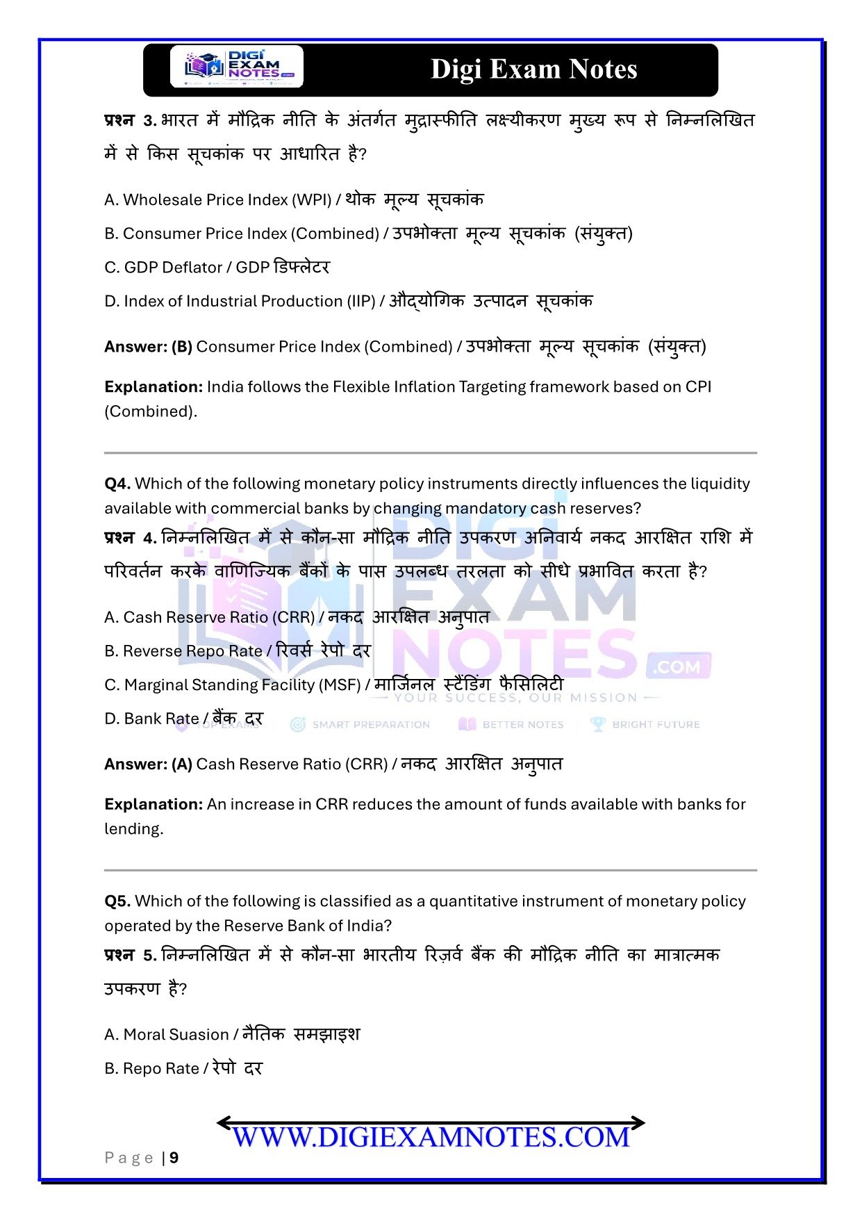 Banking & Financial Institutions MCQ Book 2026 | Digi Exam Notes