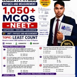 Least Count MCQ Book PDF for Class 11 Physics | Digi Exam Notes
